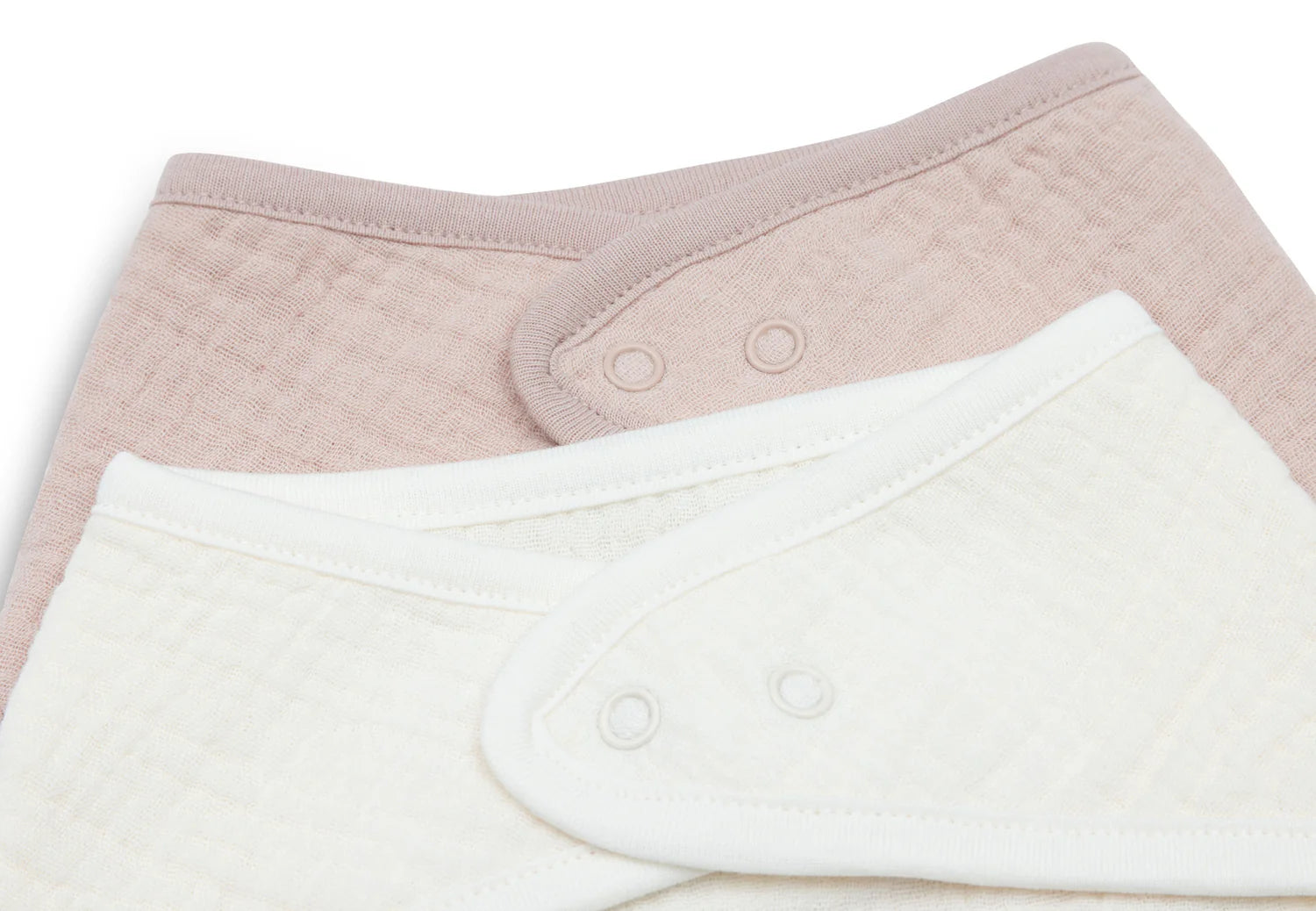 Bavoir Bandana Gaze de Coton - 2 Unités Wild Rose/Oatmeal