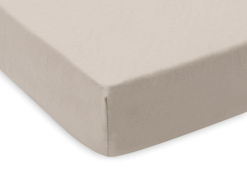 Lot 2 Draps housse Jersey - Oatmeal/Sand 60 x 120cm