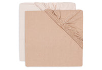Lot 2 Draps housses - Wild Rose/ Blush 70 x 140cm