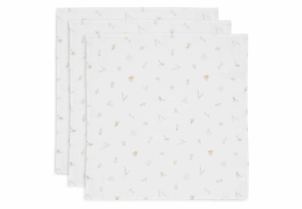 Lange gaze de coton small 70x70cm - Lovely Birds - 3 Unités