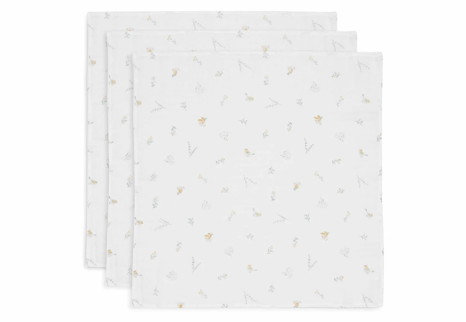 Lange gaze de coton small 70x70cm - Lovely Birds - 3 Unités