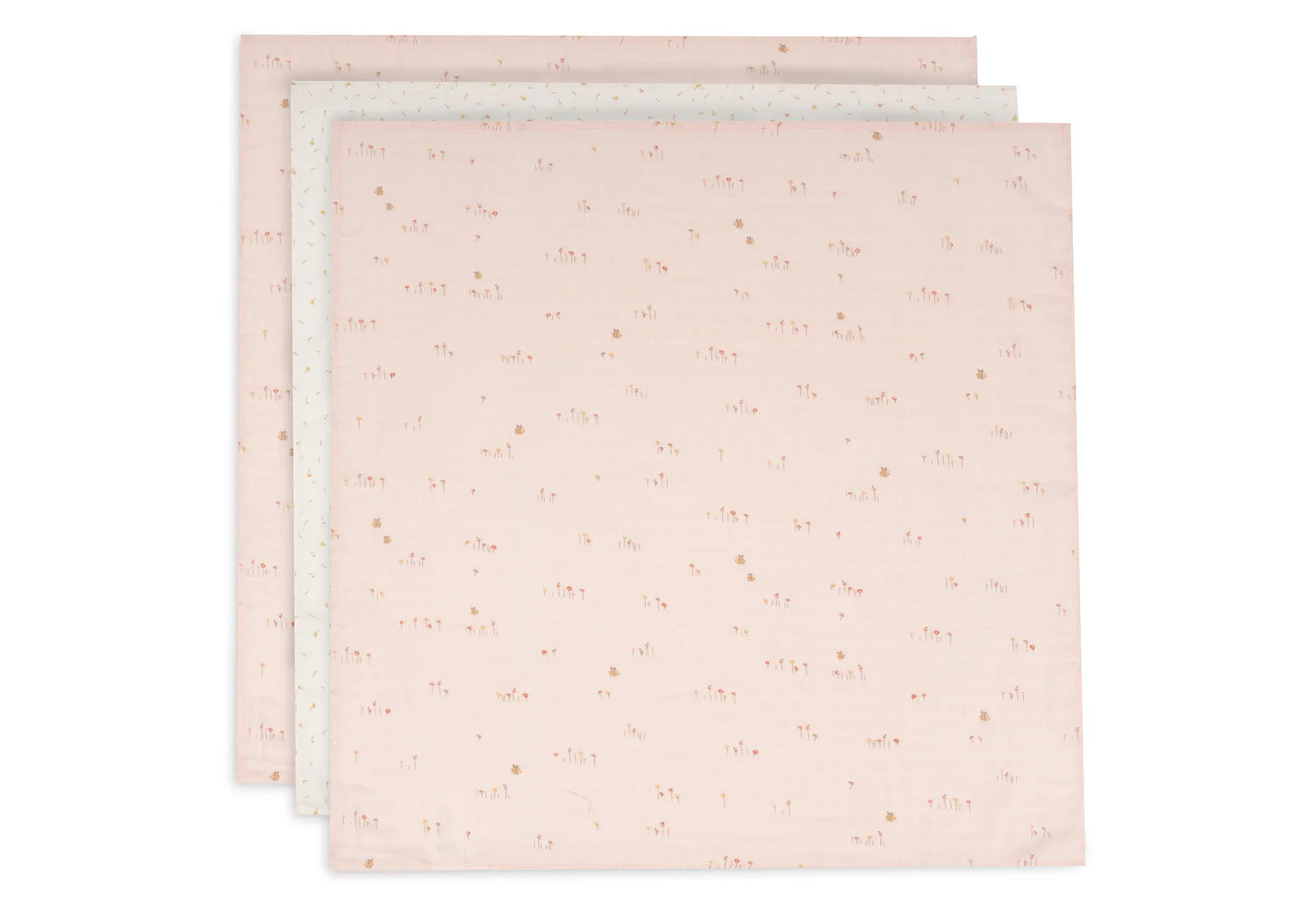 Lange gaze de coton small 70x70cm - Pretty Picnic - 3 Unités