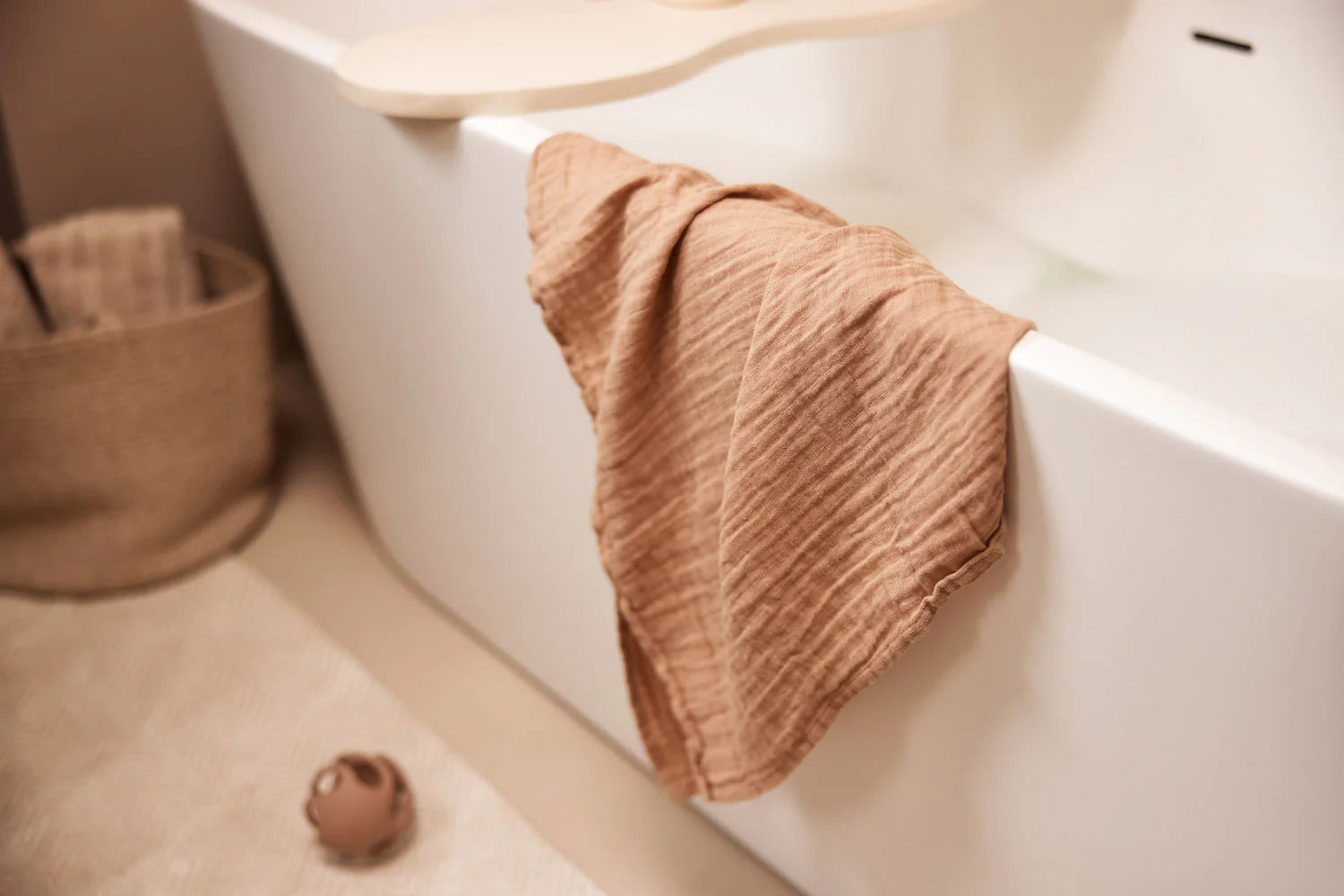 Lange gaze de coton 115x115cm - Basic - 2 Unités Ivory/Biscuit