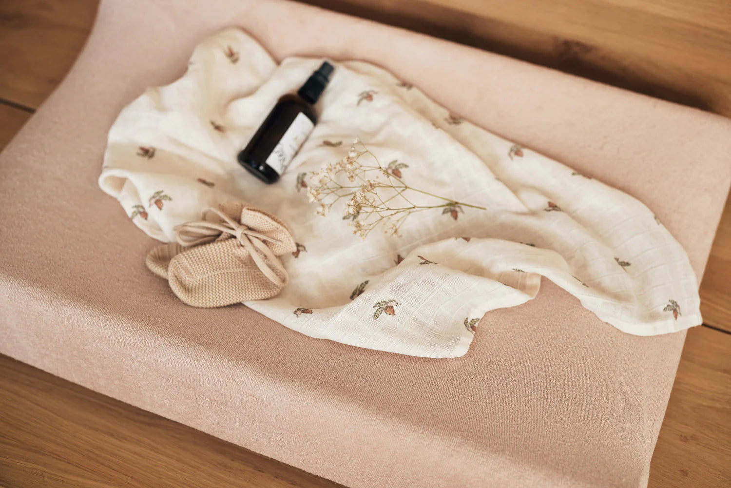 Housse matelas à langer éponge - Wild Rose