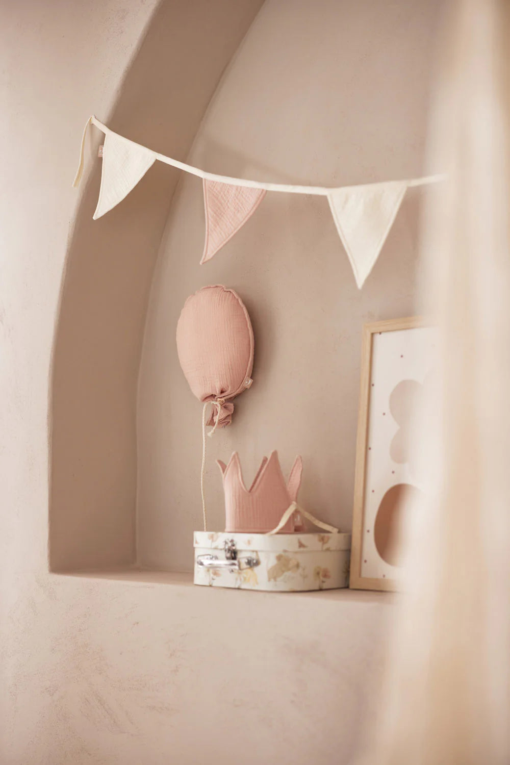 Ligne de drapeau - Party Collection Rose Ivory