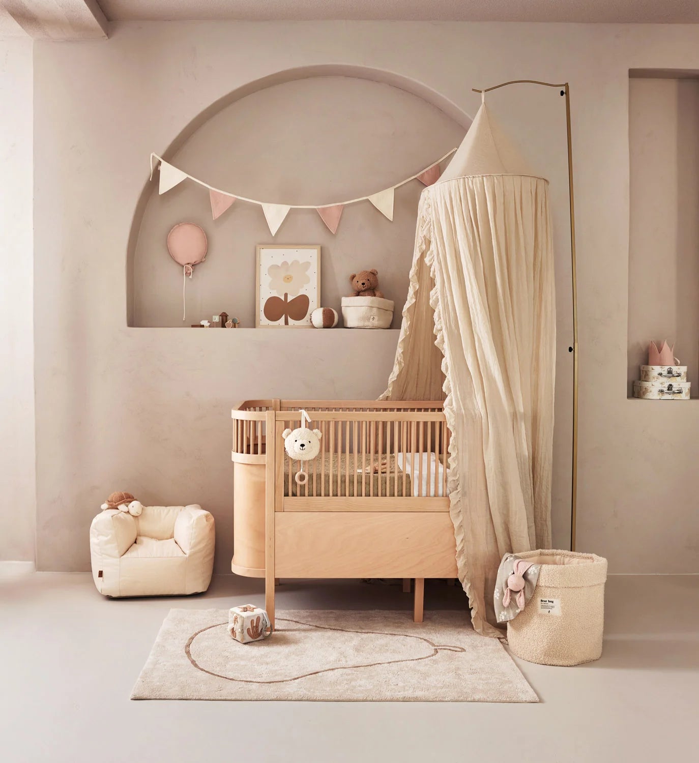 Ligne de drapeau - Party Collection Rose Ivory