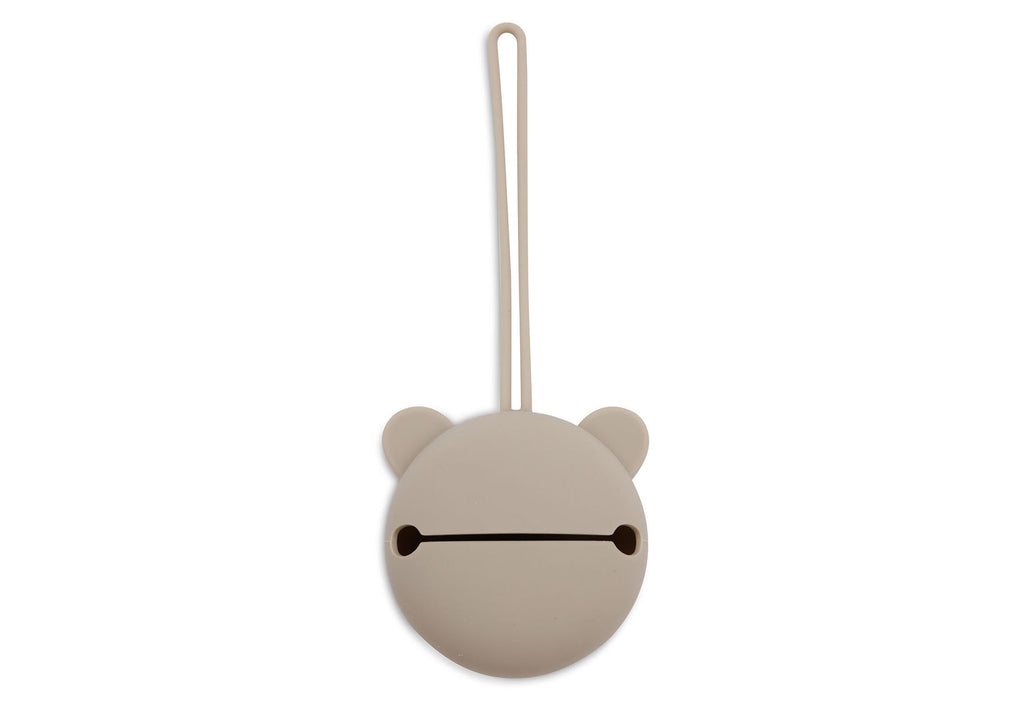 Etui à sucette en silicone - Olive