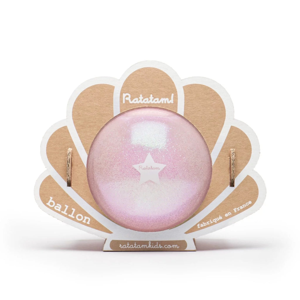 Balle coquillage 10 cm - Rose