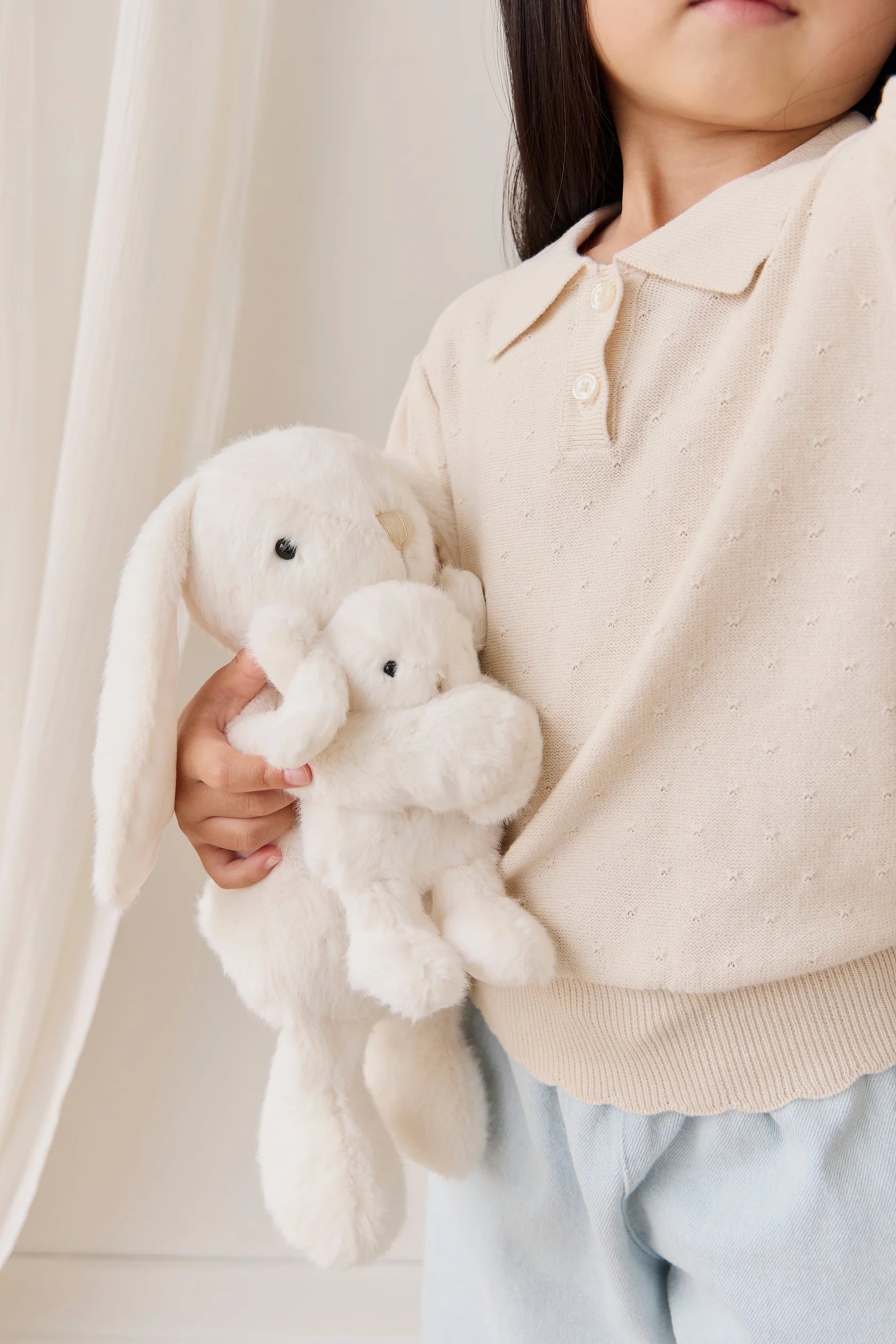 Frankie le lapin 30cm - Marshmallow