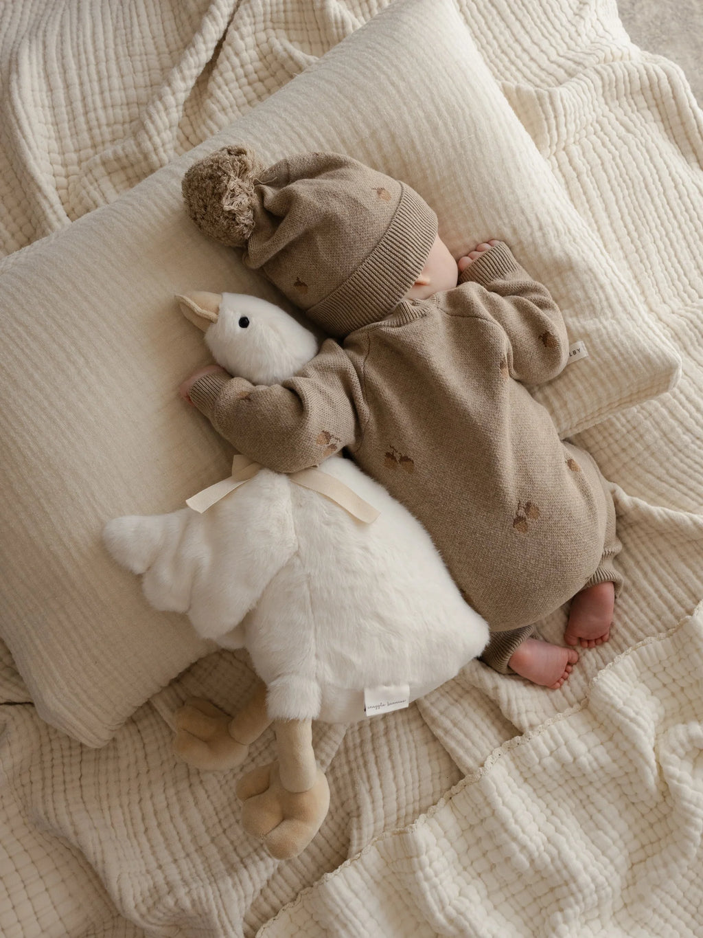 Rose l'Oie 45cm - Marshmallow