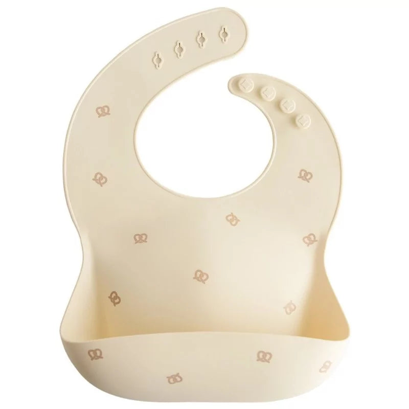 Bavoir silicone Mushie - Bretzsel