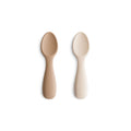 Lot 2 cuillières spéciale bébé silicone - Naturel / Shifting Sand
