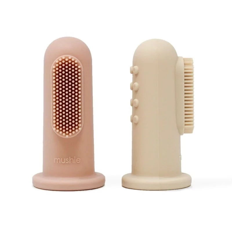 Lot 2 brosses à dents à doigts - Blush/Shifting Sand